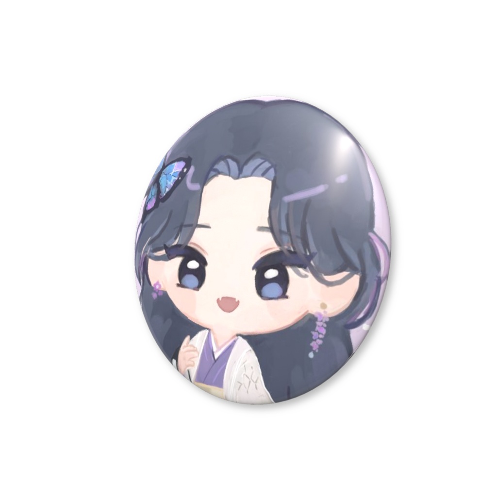 ミニ夜猫 缶バッジ