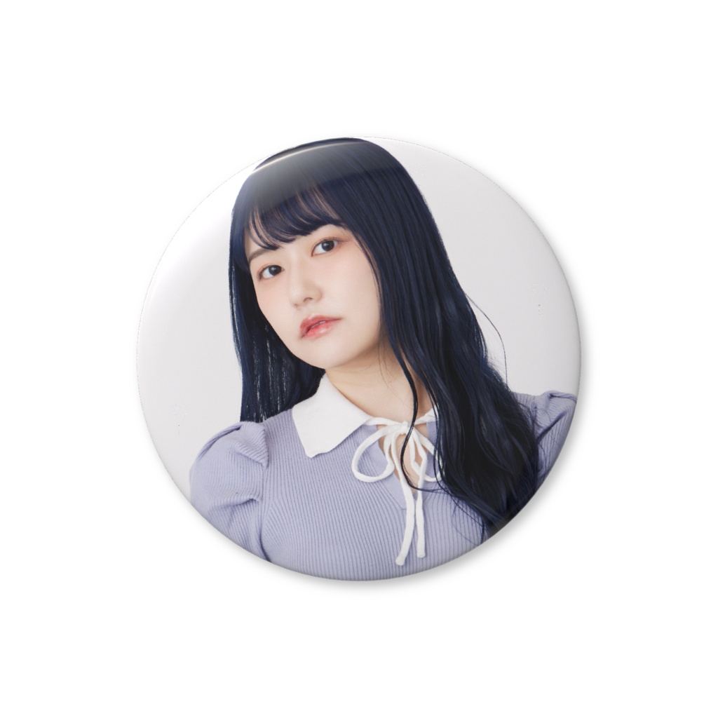 三澤紗千香 実写 青髪ロング 缶バッジ【常設グッズ】