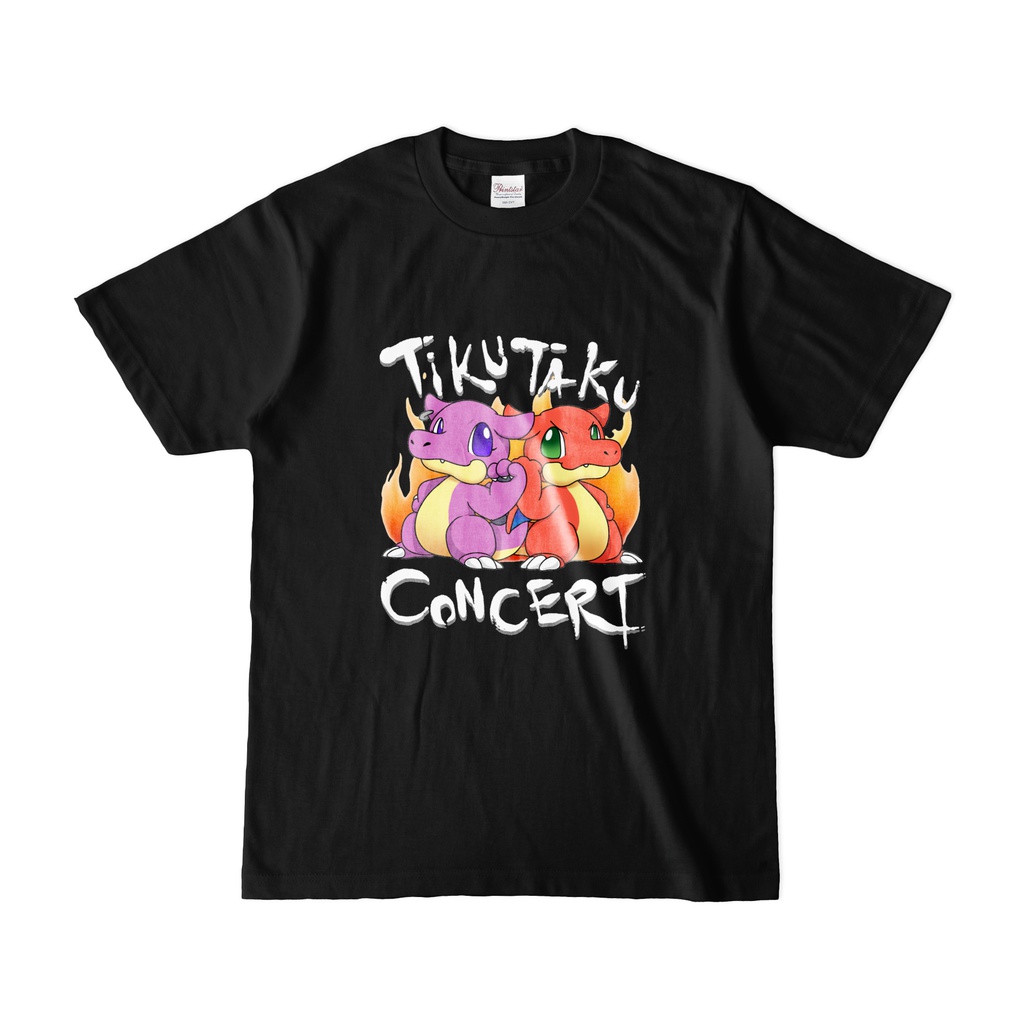 ちくたくTシャツシンフォニア ヘルヒート 黒