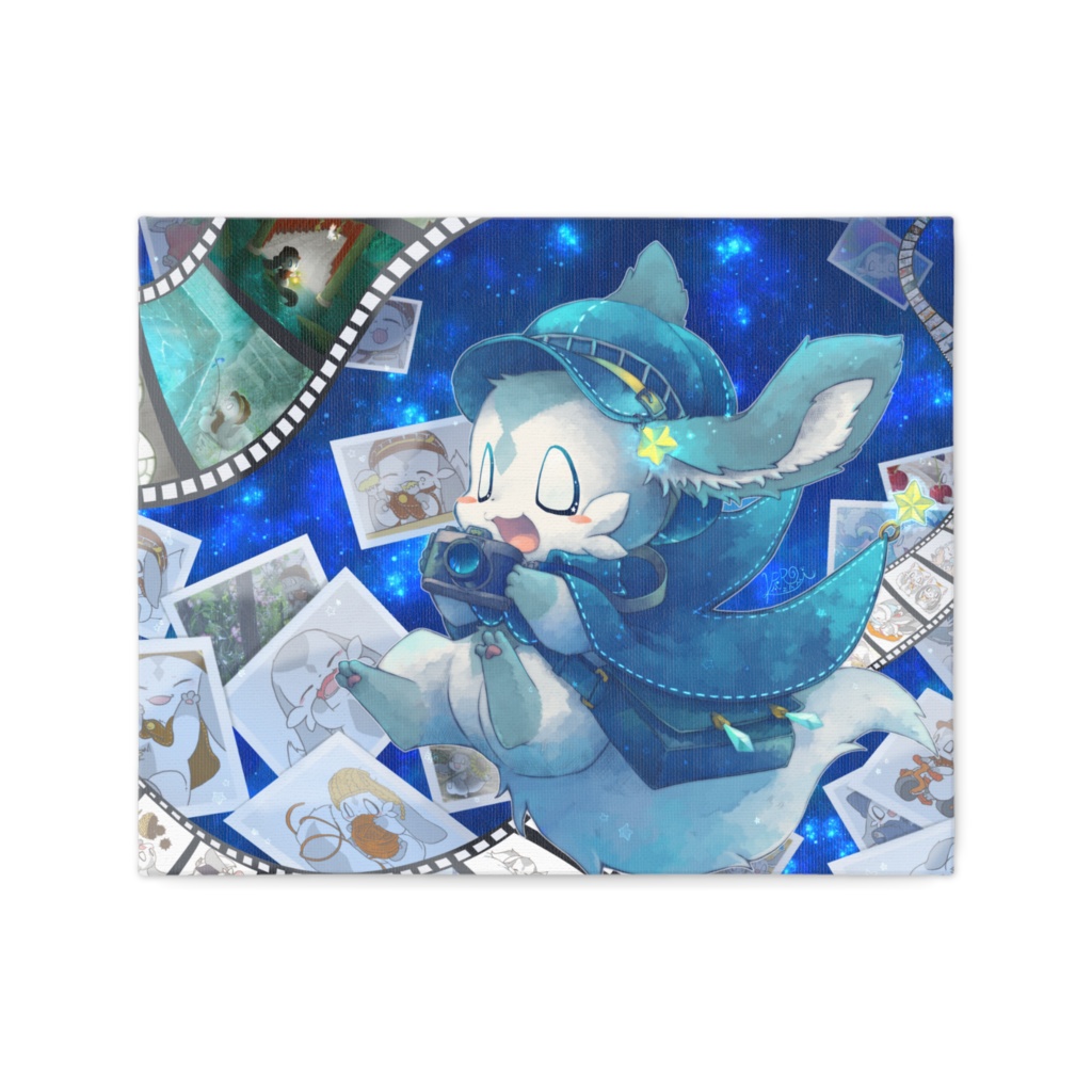 アスアアロ君10周年記念イラスト キャンバス