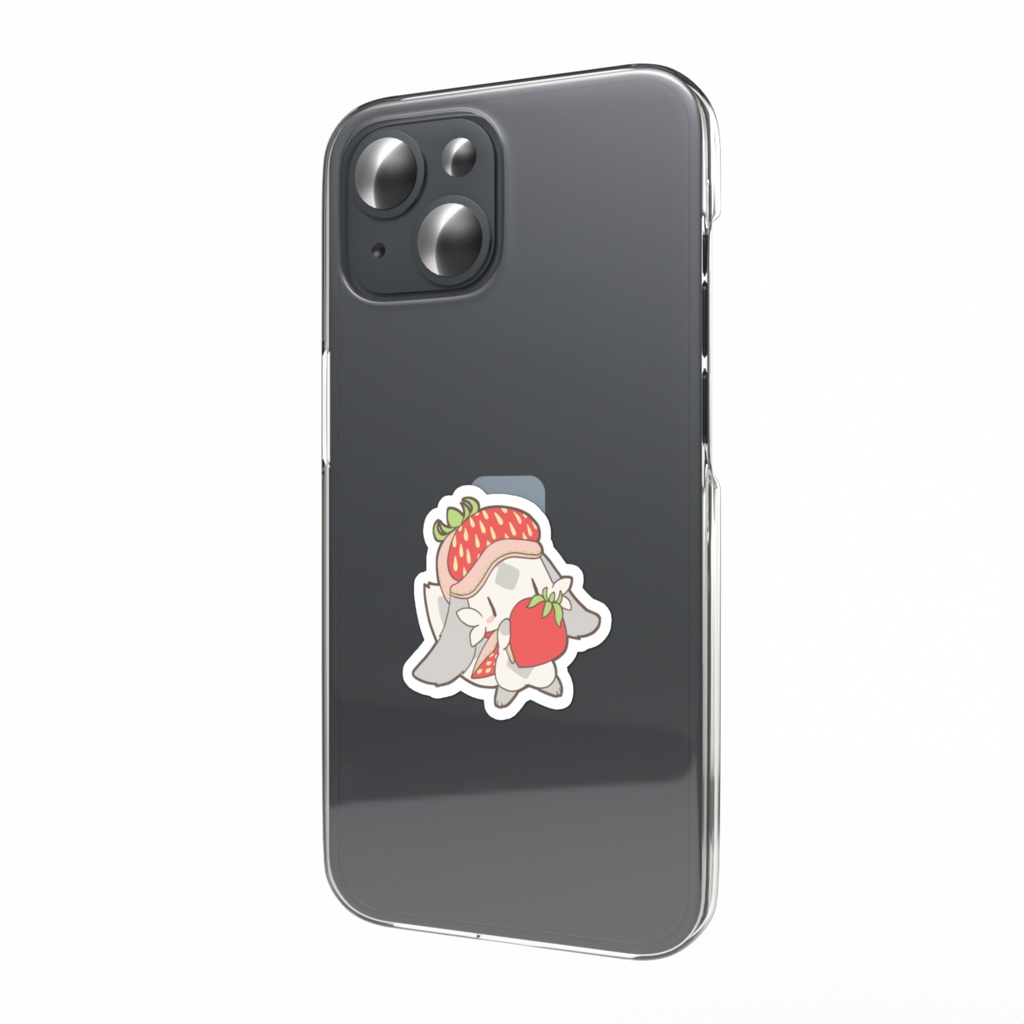 スマホステッカー　イチゴ５
