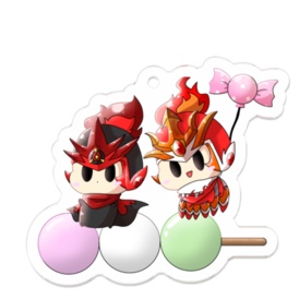 おもち火炎×獄炎アクリルキーホルダー