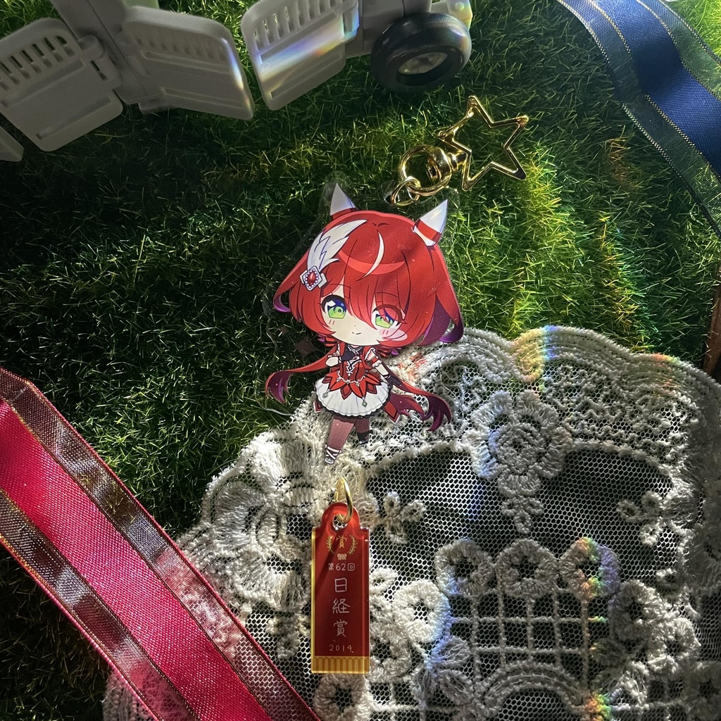 【非公式】ウマ娘+優勝レイ同人キーホルダー