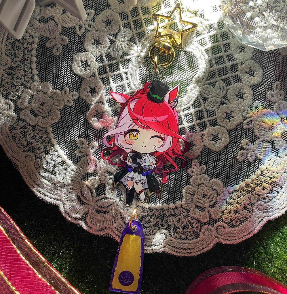 【非公式】ウマ娘+優勝レイ同人キーホルダー