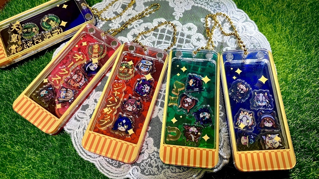 【非公式】組み合わせ自由 優勝レイ風シャカシャカアクキー