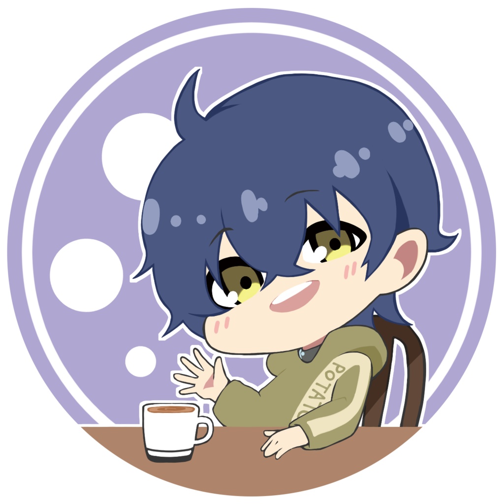 おいもアクリルバッジ