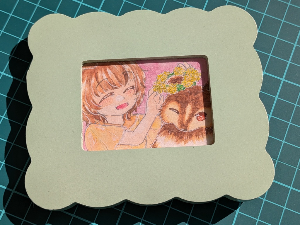 ミニ原画　幸せの冠