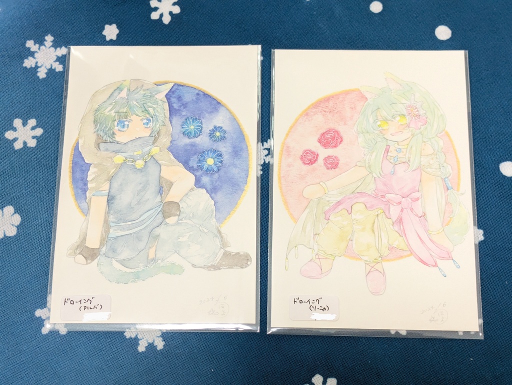 ドローイング 対の子