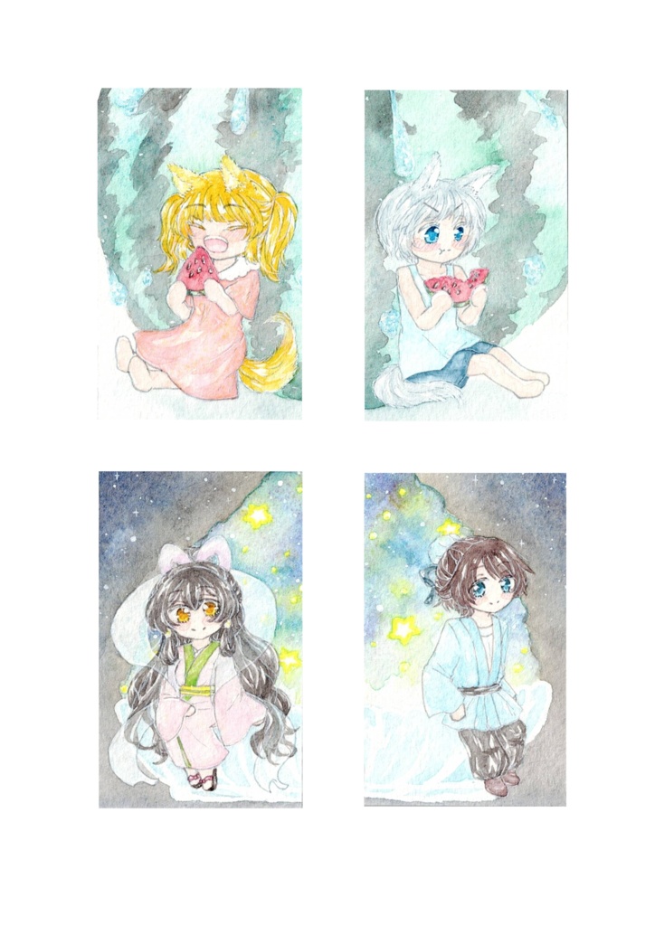 夏 ミニ原画額