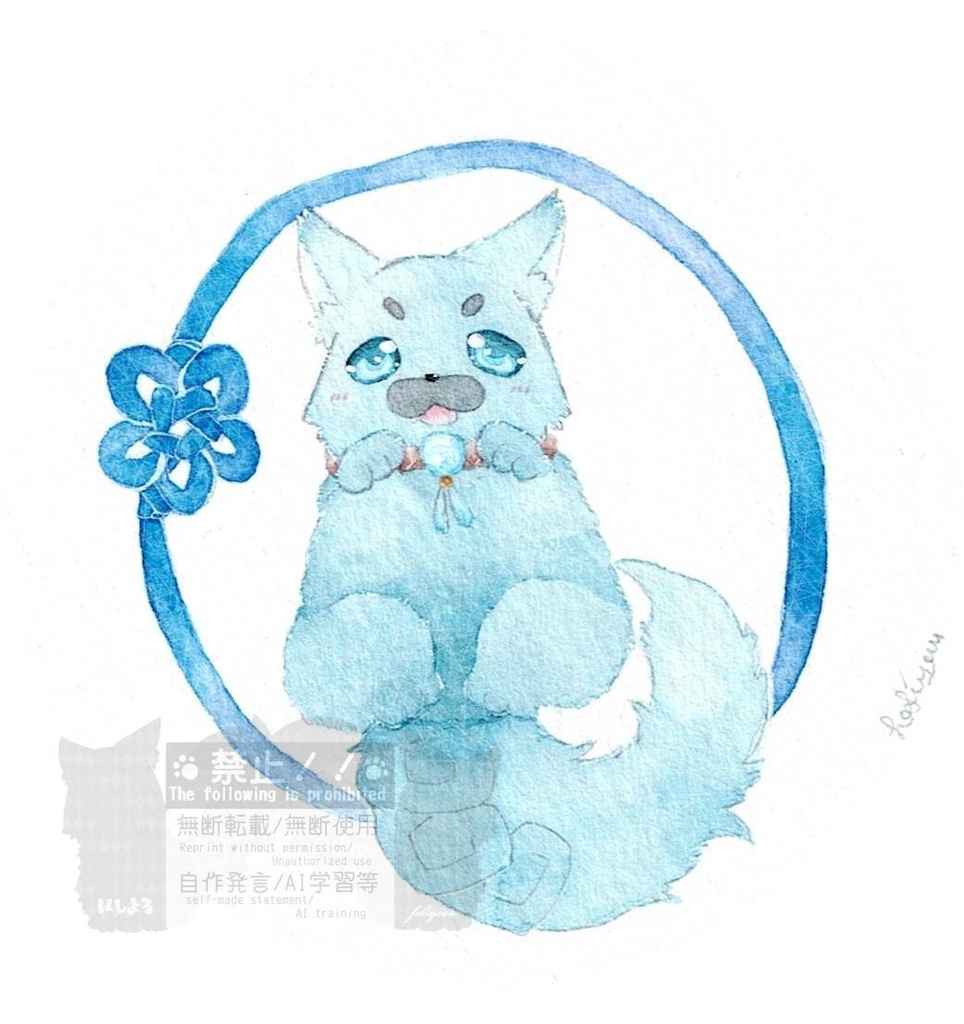 丸いドローイング・ブローチセット 朱那清那