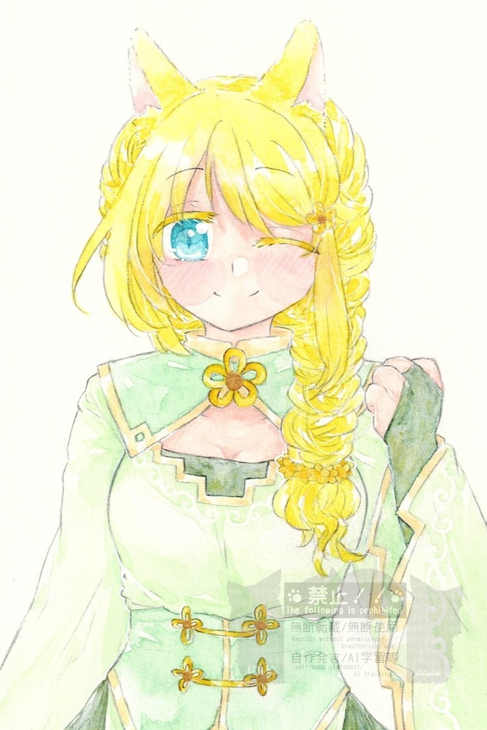 ドローイング・ピンバッチセット おきつね三姉妹