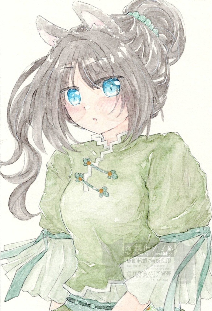 ドローイング・ピンバッチセット おきつね三姉妹