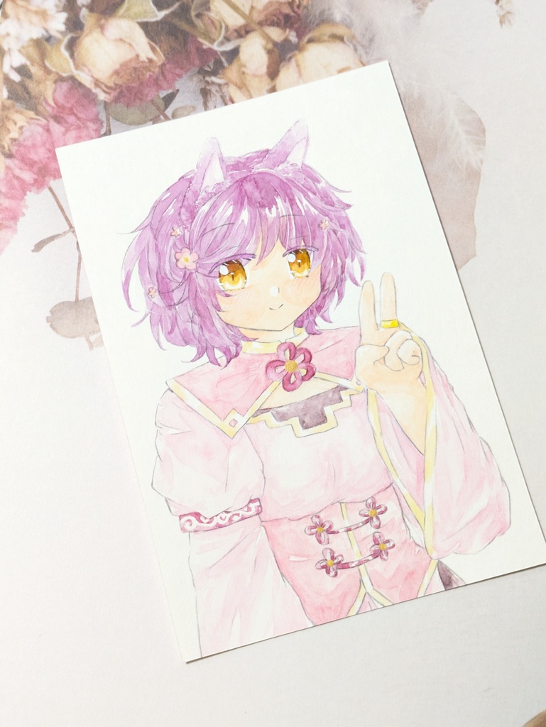 ドローイング・ピンバッチセット おきつね三姉妹