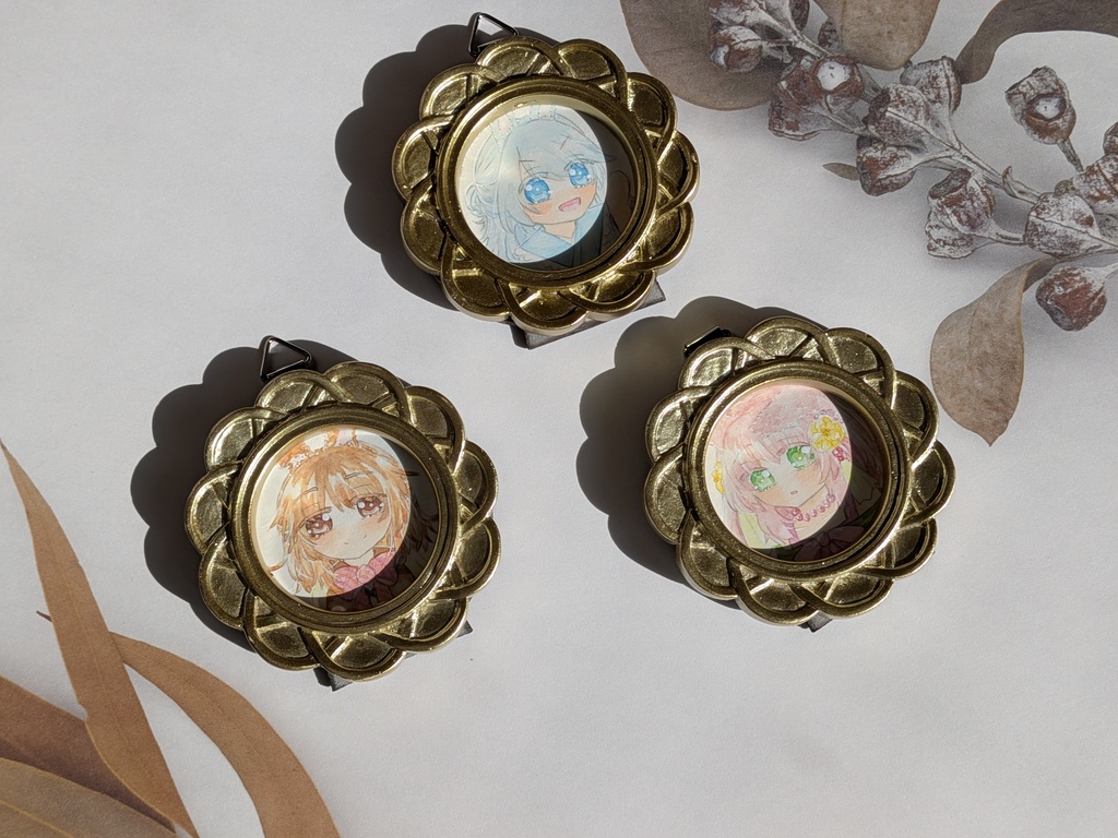 ミニ額　ケモミミっ子たち