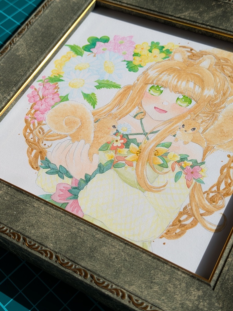 額装原画 一輪の花