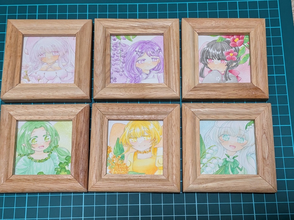 ミニ額　花の妖精たち