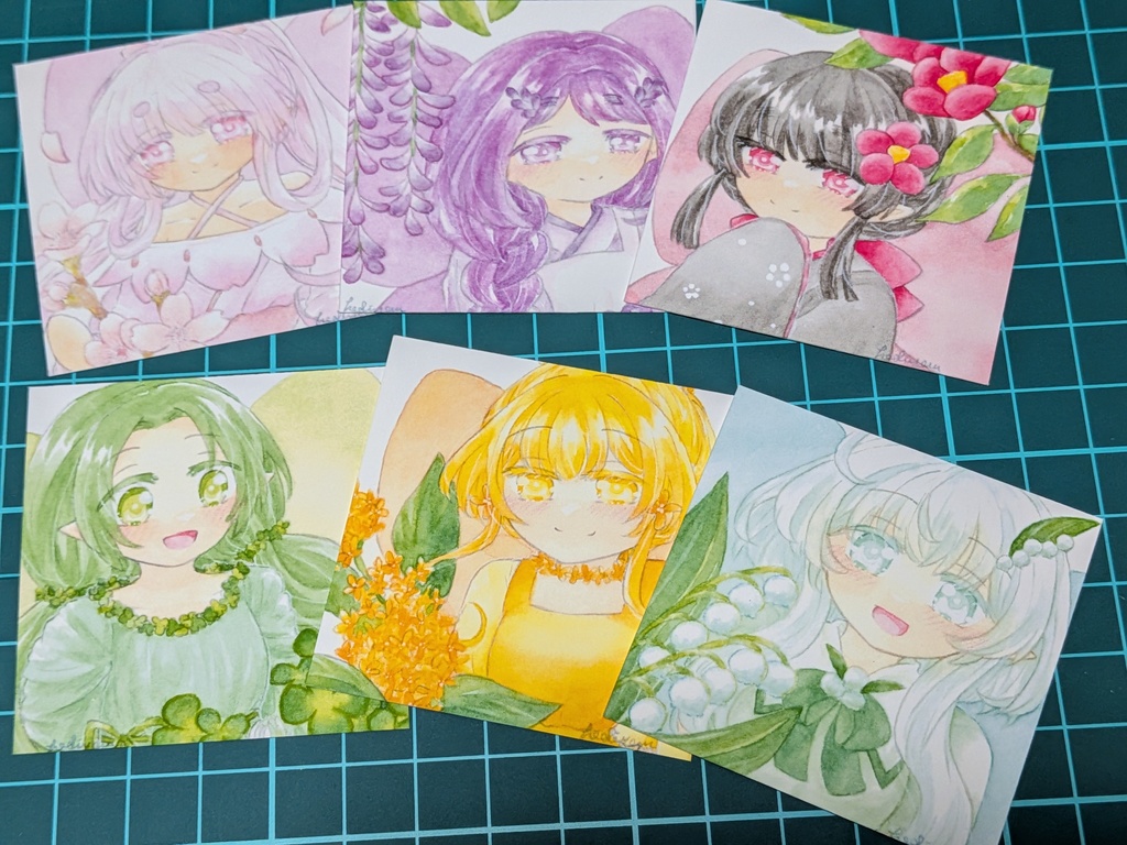 ミニ額 花の妖精たち