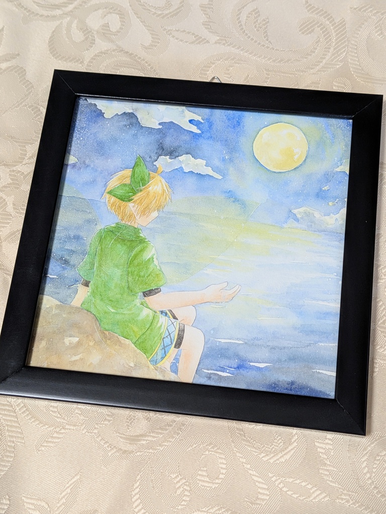 額装作品　海に焦がれて