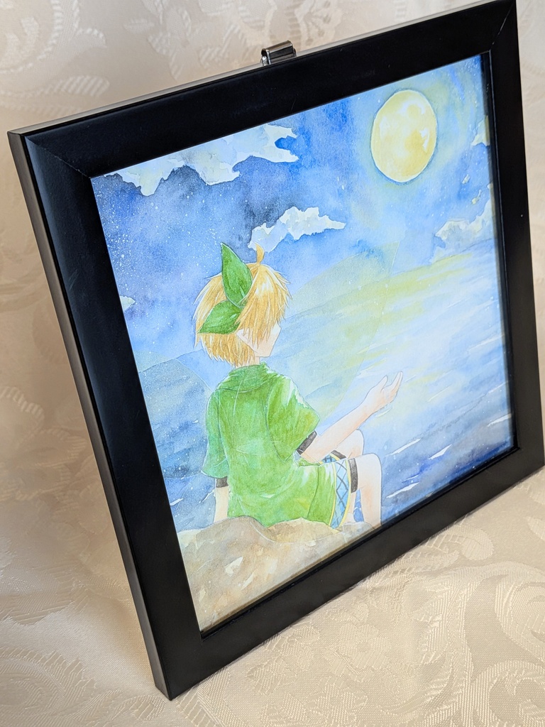 額装作品 海に焦がれて