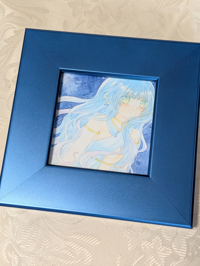 額装作品　海の底の姫