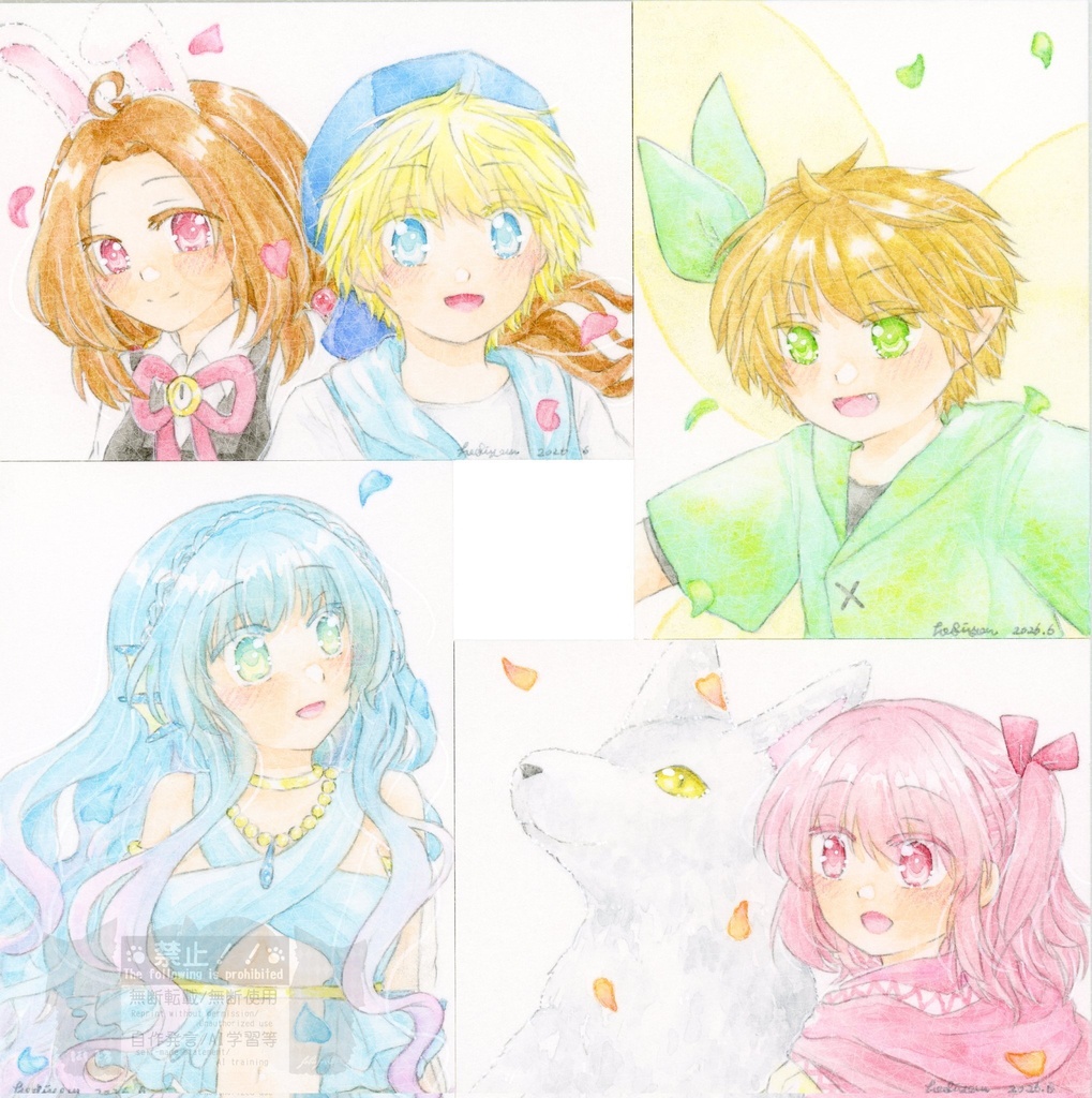 額装作品 フラワー