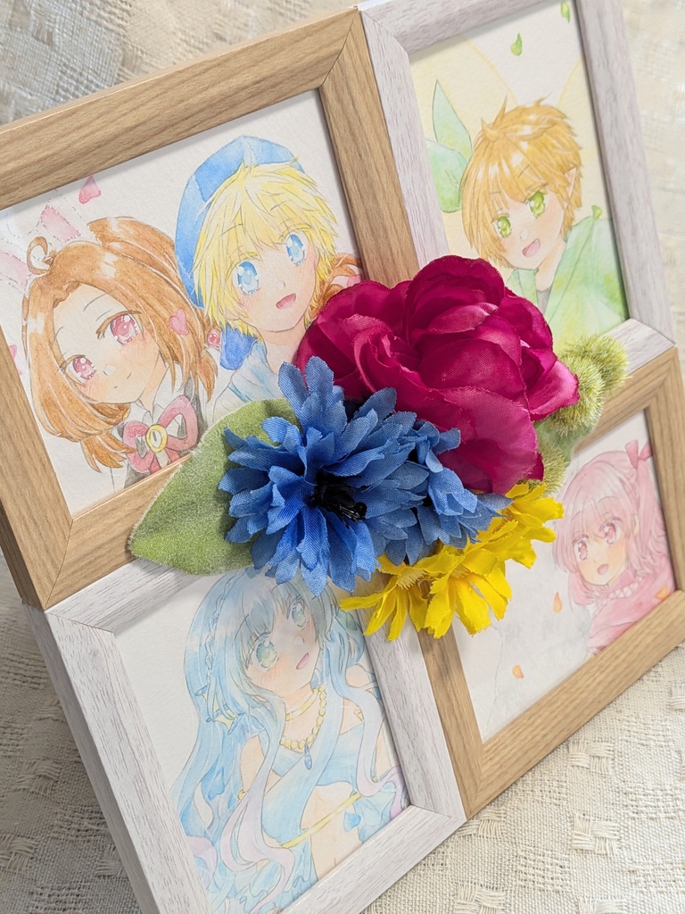 額装作品 フラワー