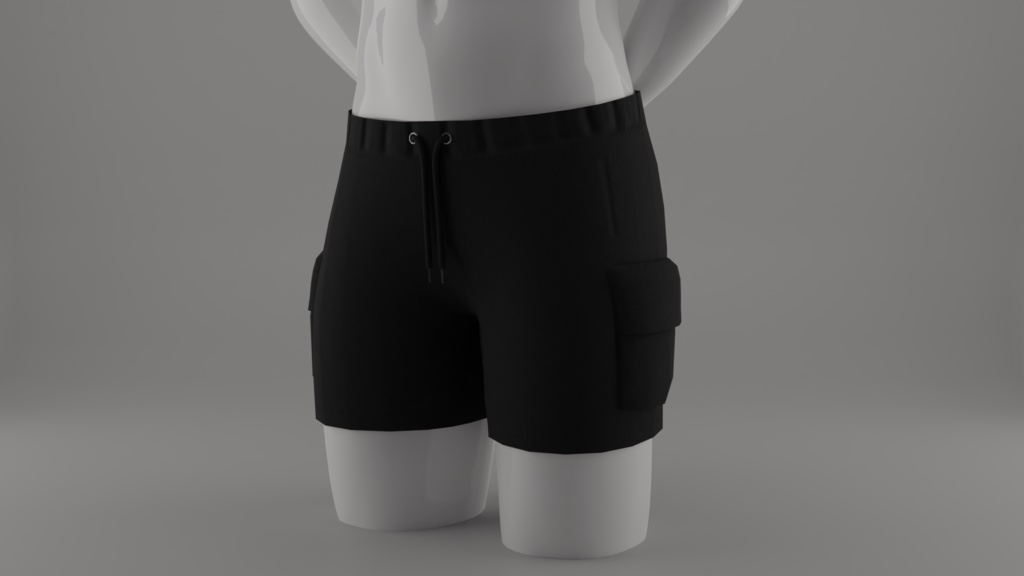 Cargo Shorts (Nitro)  - 3D Model 