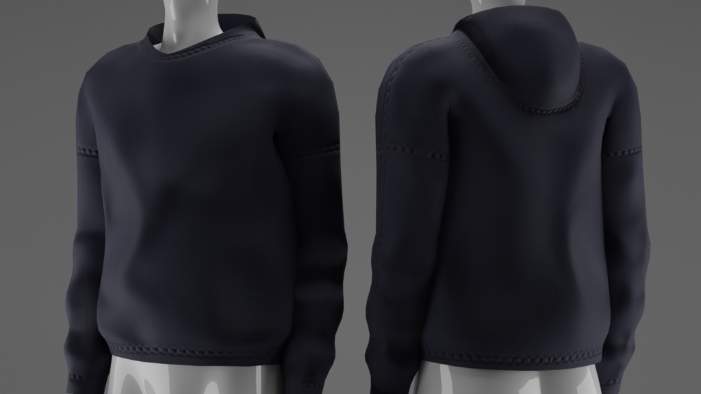 Oversized Hoodie (Nitro) - 3D Model