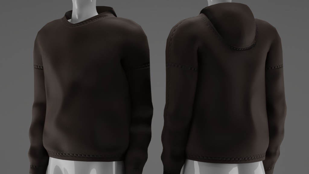 Oversized Hoodie (Nitro) - 3D Model
