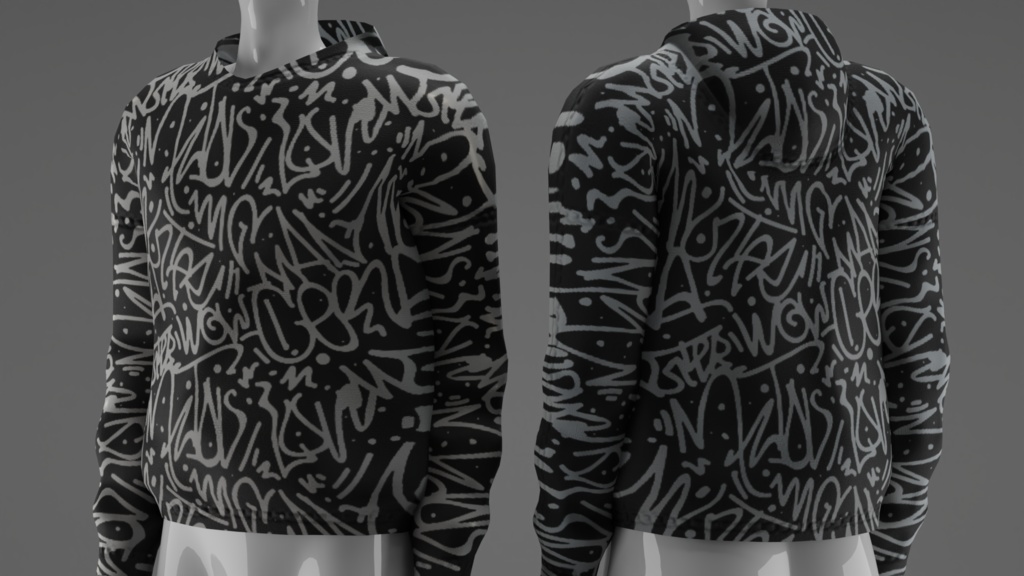 Oversized Hoodie (Nitro) - 3D Model