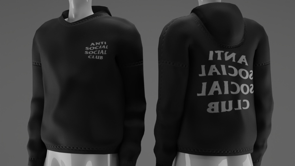 Oversized Hoodie (Nitro) - 3D Model