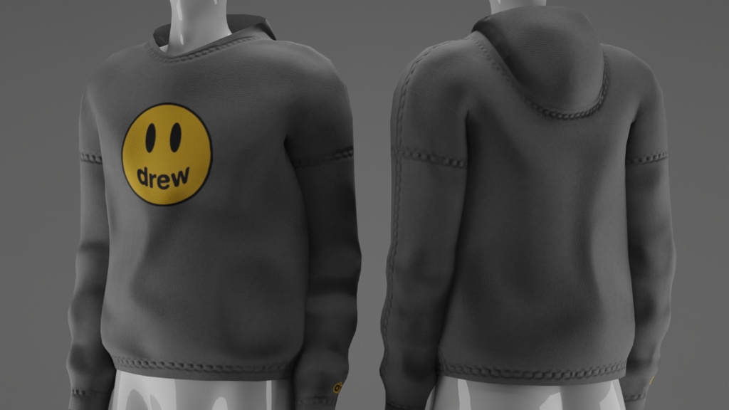 Oversized Hoodie (Nitro) - 3D Model