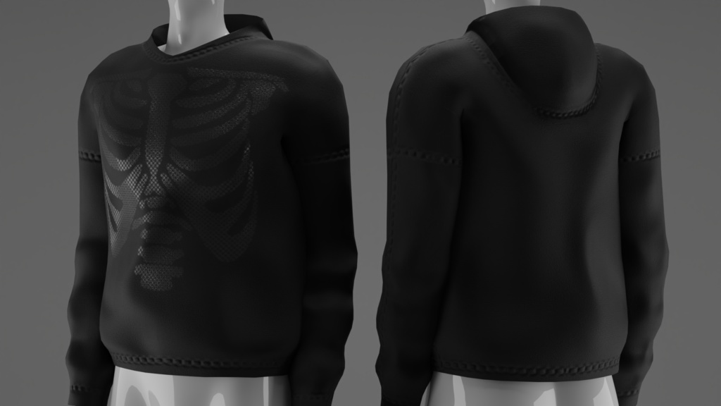 Oversized Hoodie (Nitro) - 3D Model