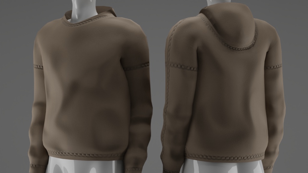 Oversized Hoodie (Nitro) - 3D Model