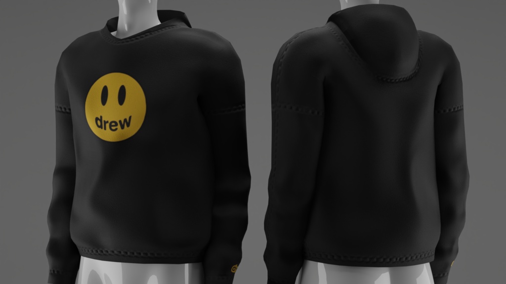 Oversized Hoodie (Nitro) - 3D Model