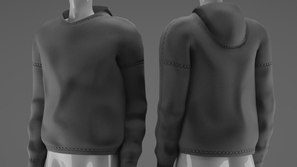 Oversized Hoodie (Nitro) - 3D Model