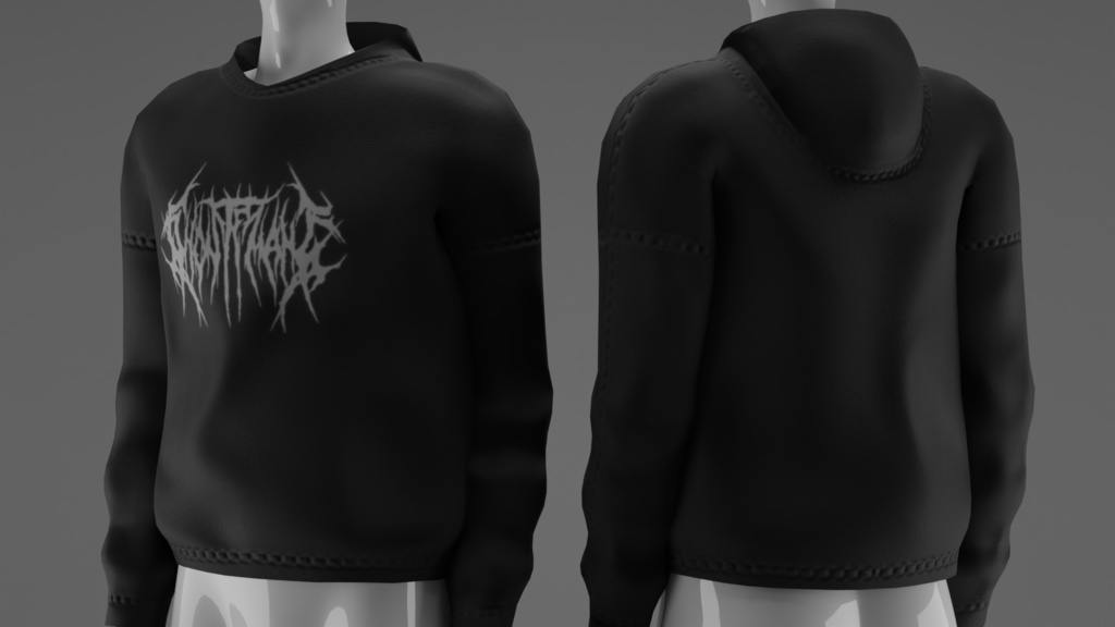 Oversized Hoodie (Nitro) - 3D Model