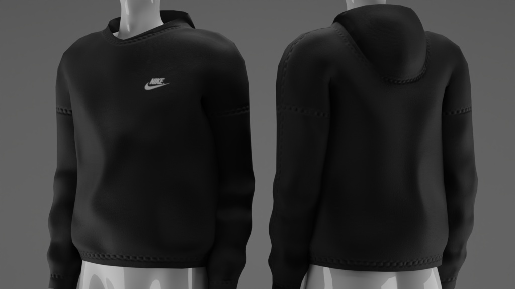 Oversized Hoodie (Nitro) - 3D Model