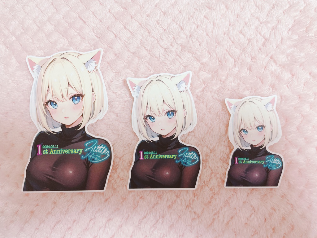 【御喜楽バター1st Anniversary】ダイカットステッカー