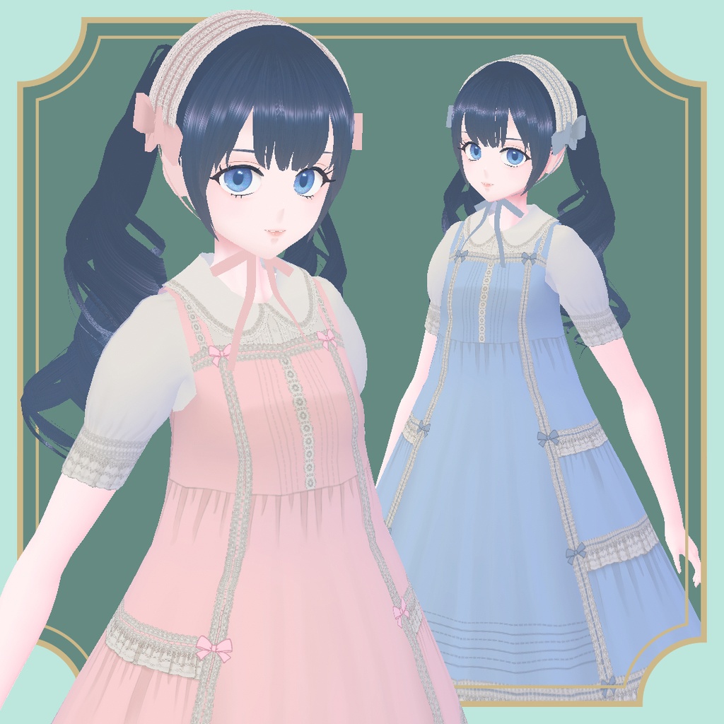 ハイウエスト懐古ロリィタJSKセット