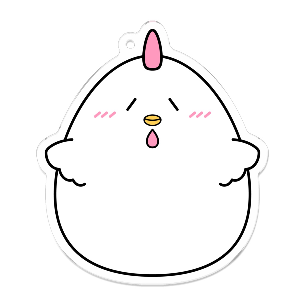 「もっちりだいふくちゃん おはようニワトリver.」アクリルキーホルダー