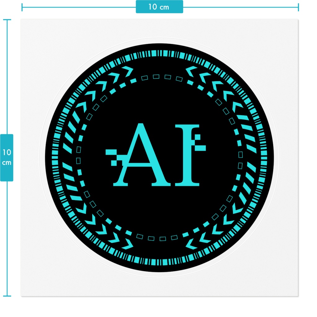 オリジナルステッカー001「サイバーパンク・AI」