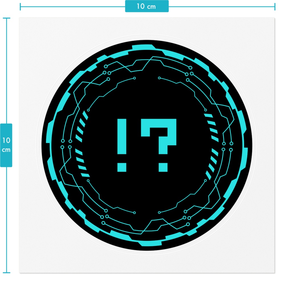 オリジナルステッカー002「サイバーパンク・衝撃」