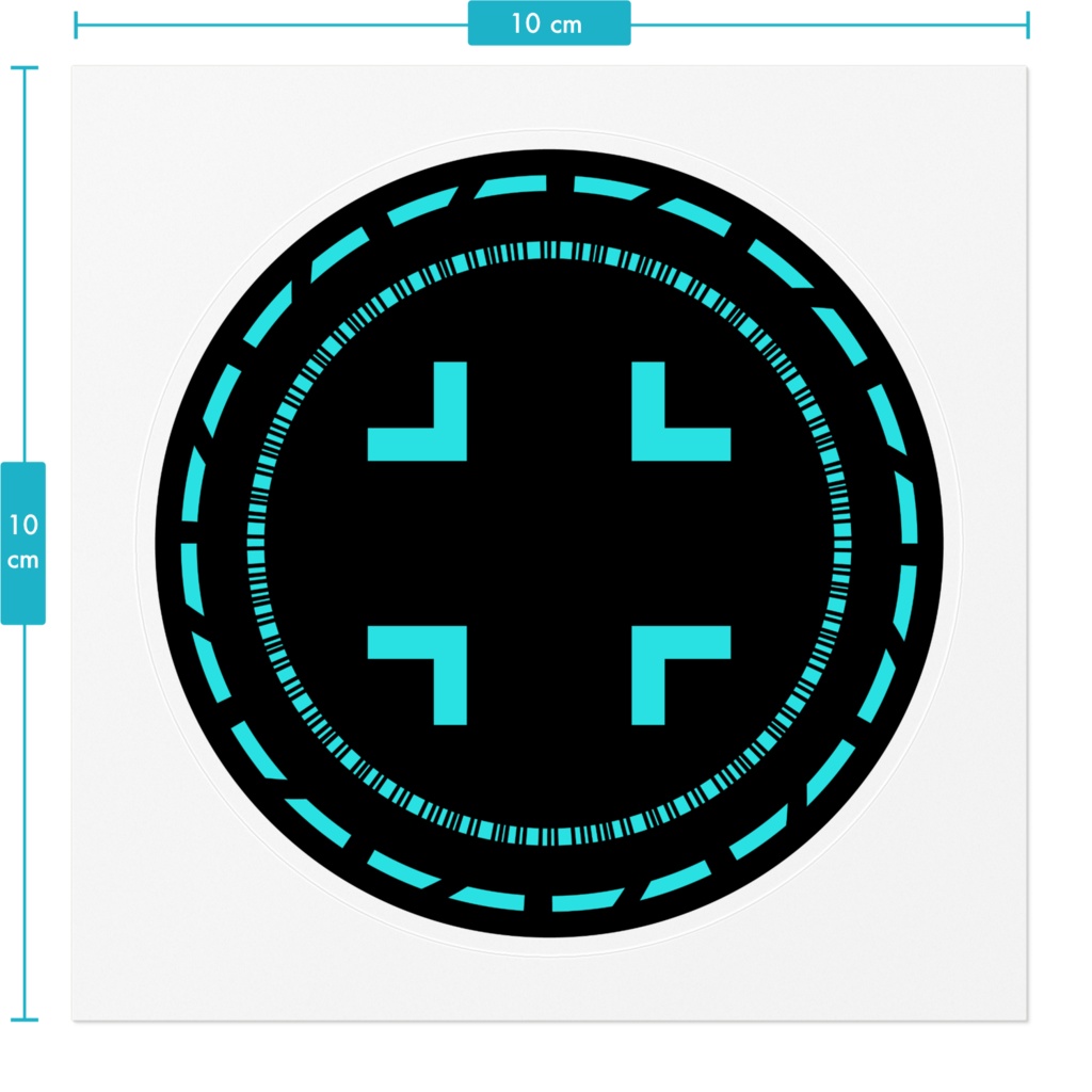 オリジナルステッカー010「サイバーパンク・ターゲット」