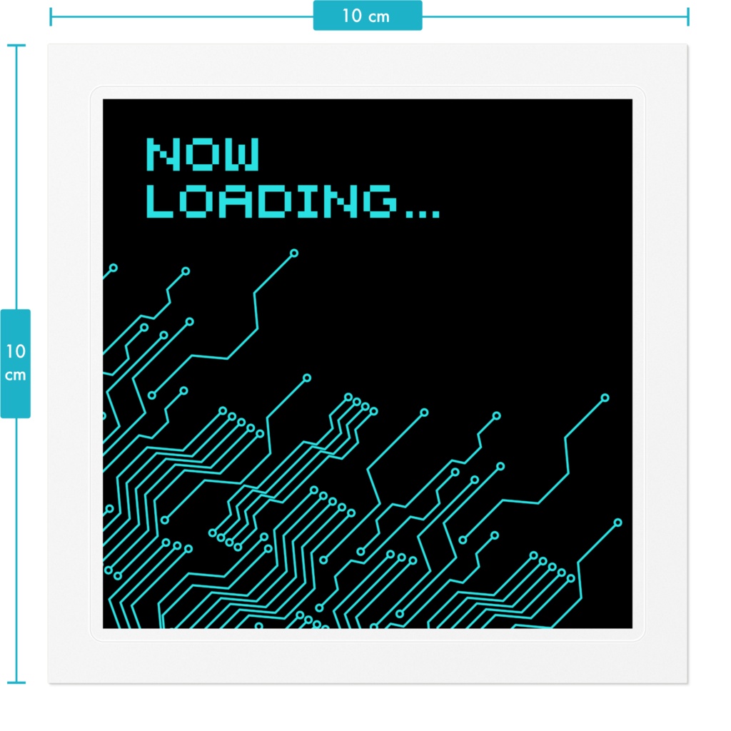 オリジナルステッカー013「サイバーパンク・電子回路基板」