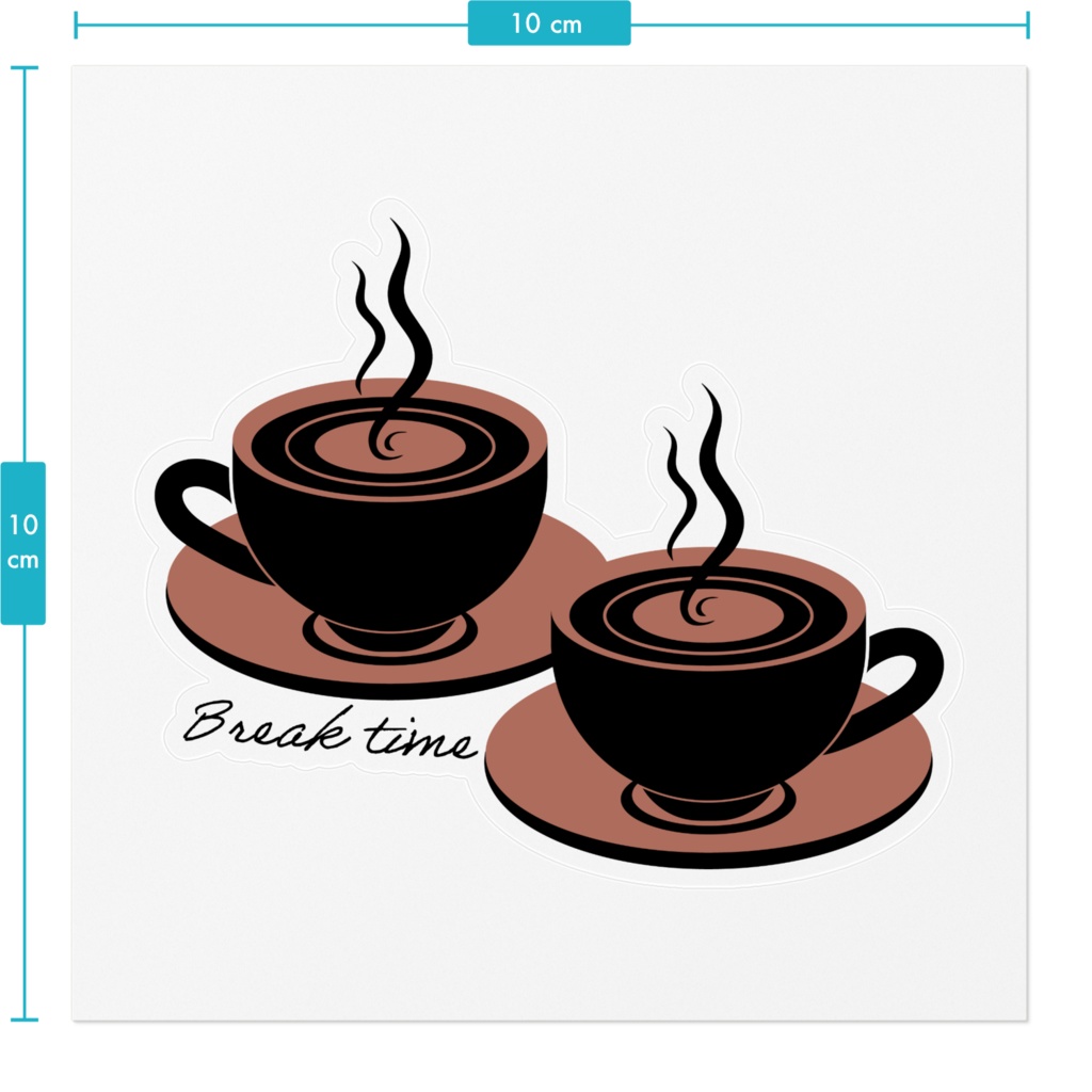 オリジナルステッカー015「コーヒーB」