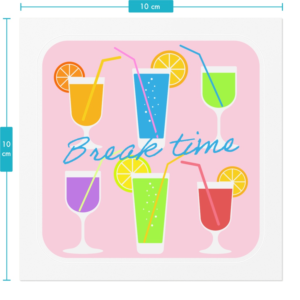 オリジナルステッカー016「レトロジュースA」