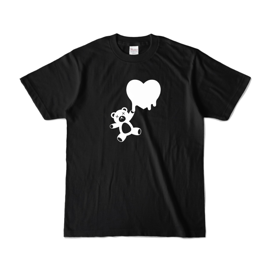オリジナルTシャツ003「溶けるハートとクマ」