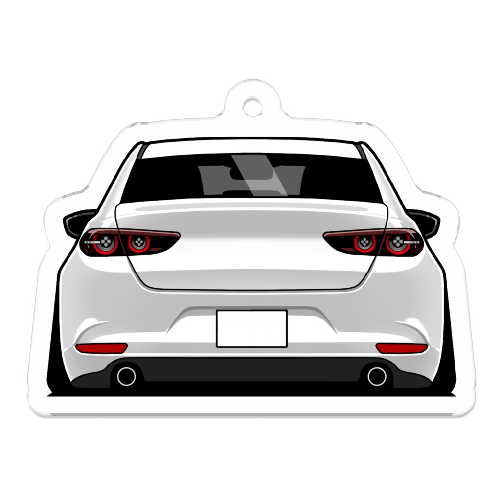 MAZDA3(セダン) おしりアクリルキーホルダー 各色