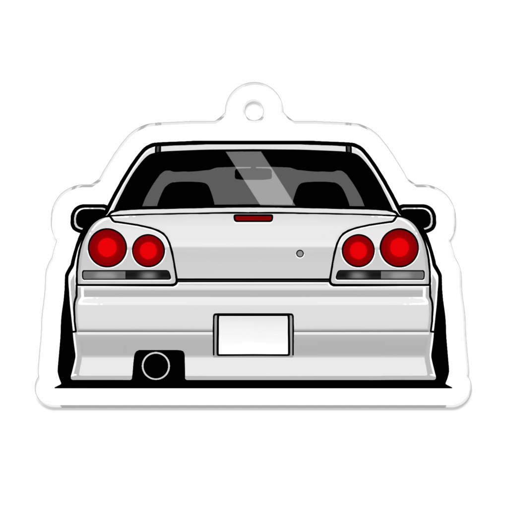 ER34 4DR カスタムおしりアクリルキーホルダー 各色